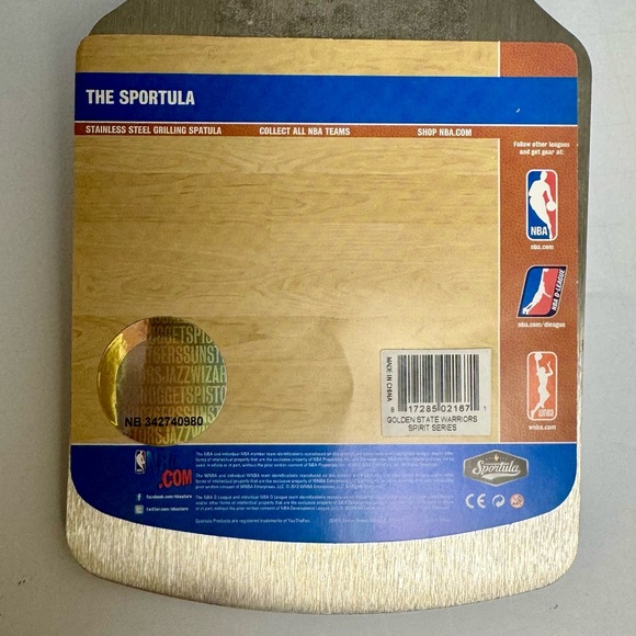 The Spatula NBA Golden State Warriors Wood Handle BBQ W/Integrated Bottle Opener - Picture 10 of 10